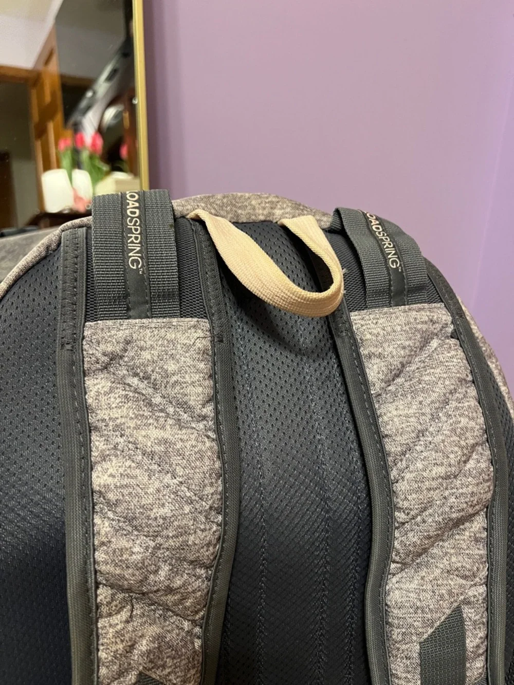 Adidas Gray Backpack with Light Pink Trim - Picture 8 of 8